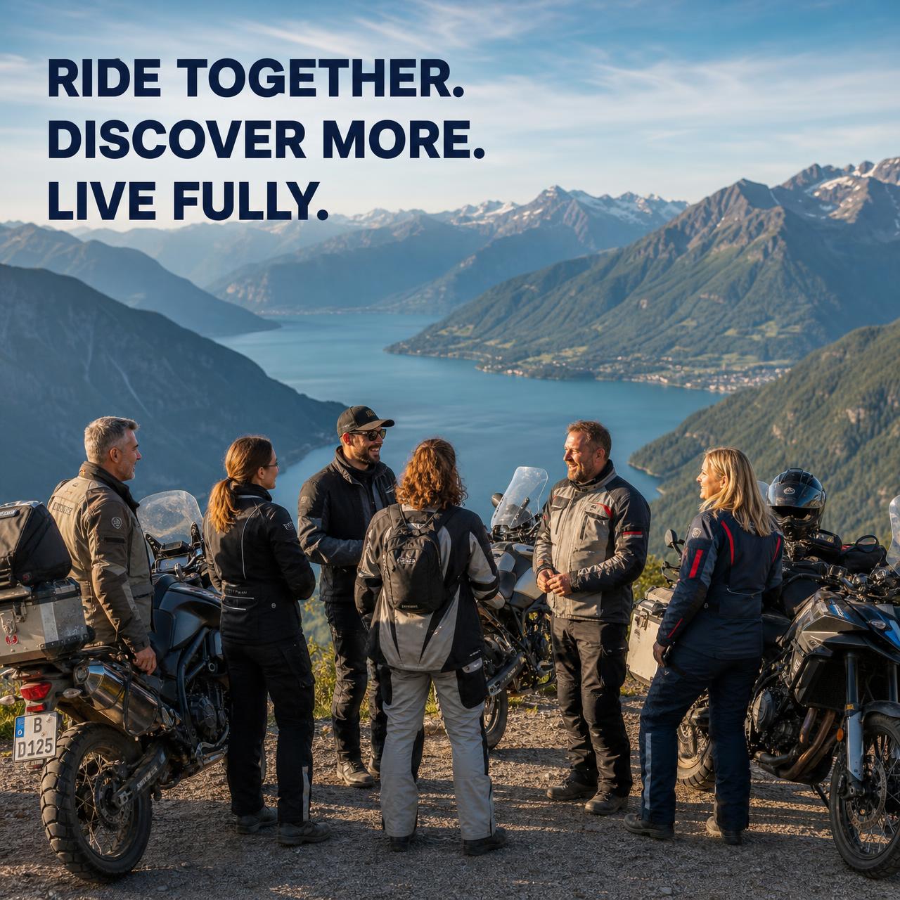 Ride together. Discover more. Live fully.